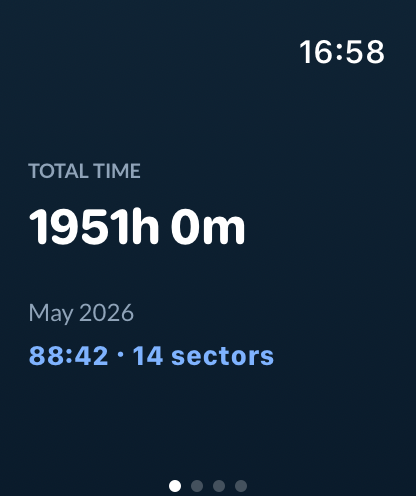 MyLog Apple Watch total time screen